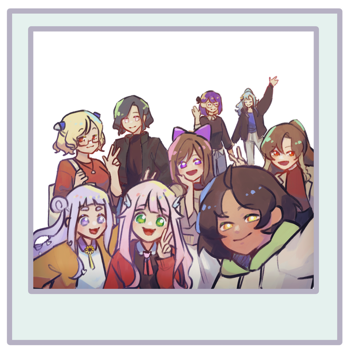 Custom Grouped Characters Illustration